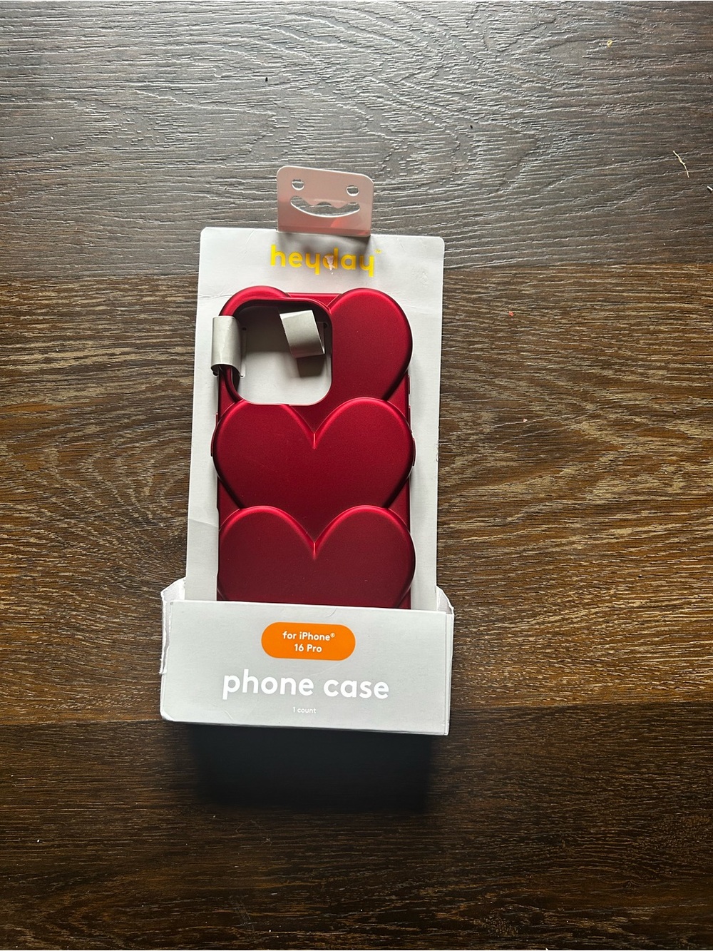 heyday Red Triple Heart iPhone 16 Pro Case